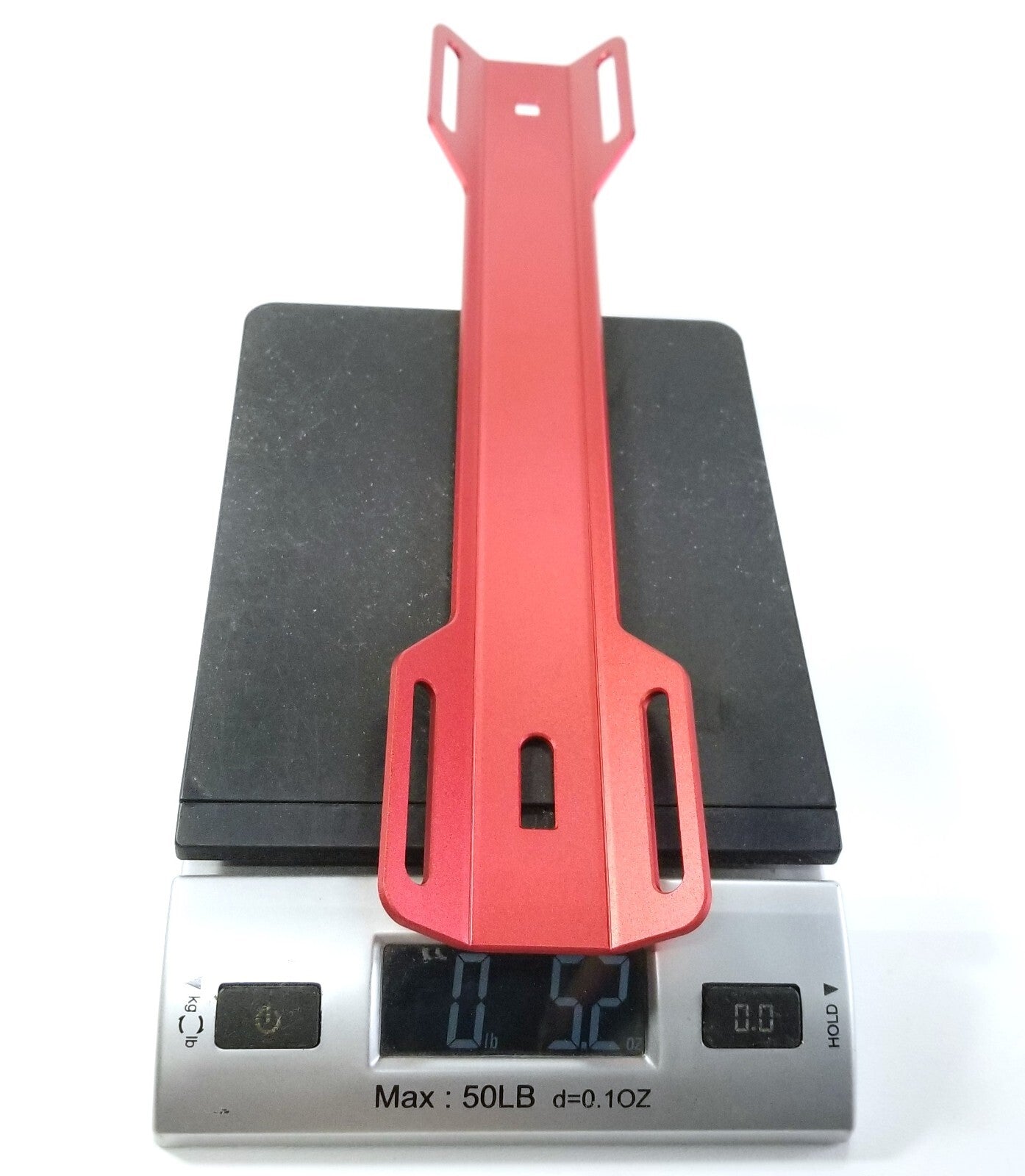 Aluminum RED Single Tank Adapter Scuba Tech Dive Backplate 13 3/4" x 2 3/4 BCD2