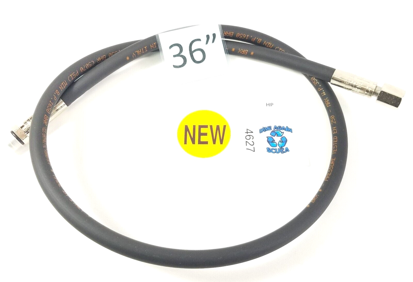 NEW 36" Boraflex High Pressure HP Hose Scuba Dive Computer SPG 5070 PSI Flexible0