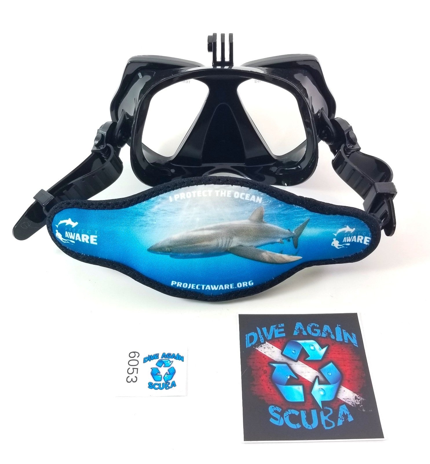Project Aware Neoprene Scuba Dive Snorkel Mask Strap Wrapper Padded Hair Saver1