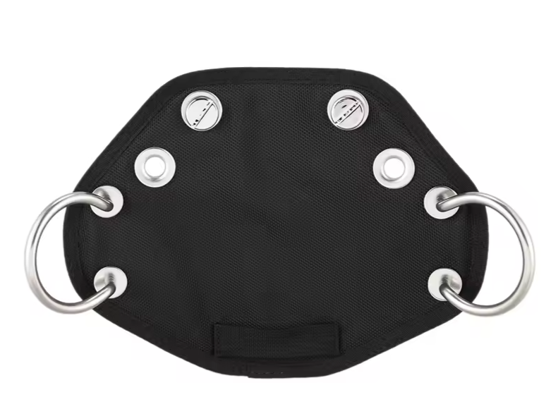 Scuba Dive BCD Butt Plate + Book Screws, Clip Loops Harness Board Sidemount Tech3