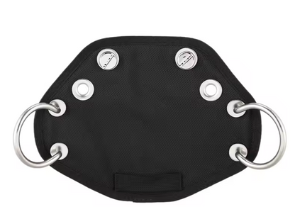 Scuba Dive BCD Butt Plate + Book Screws, Clip Loops Harness Board Sidemount Tech3
