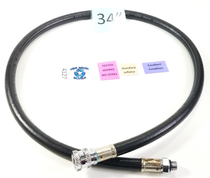 Standard Scuba 34" BC BCD Power Inflator Low Pressure LP Hose 34in. 3/8"   #4124