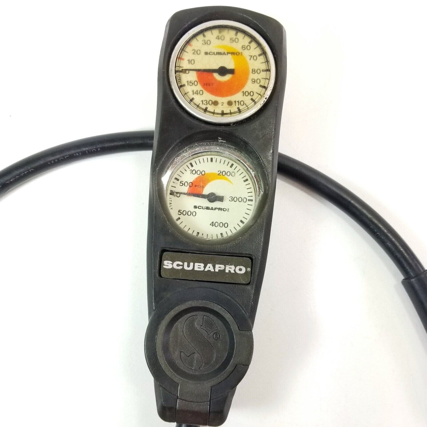 Scubapro Scuba Dive 2 Gauge Console 5000 SPG Pressure Gauge 150ft Depth    #5034