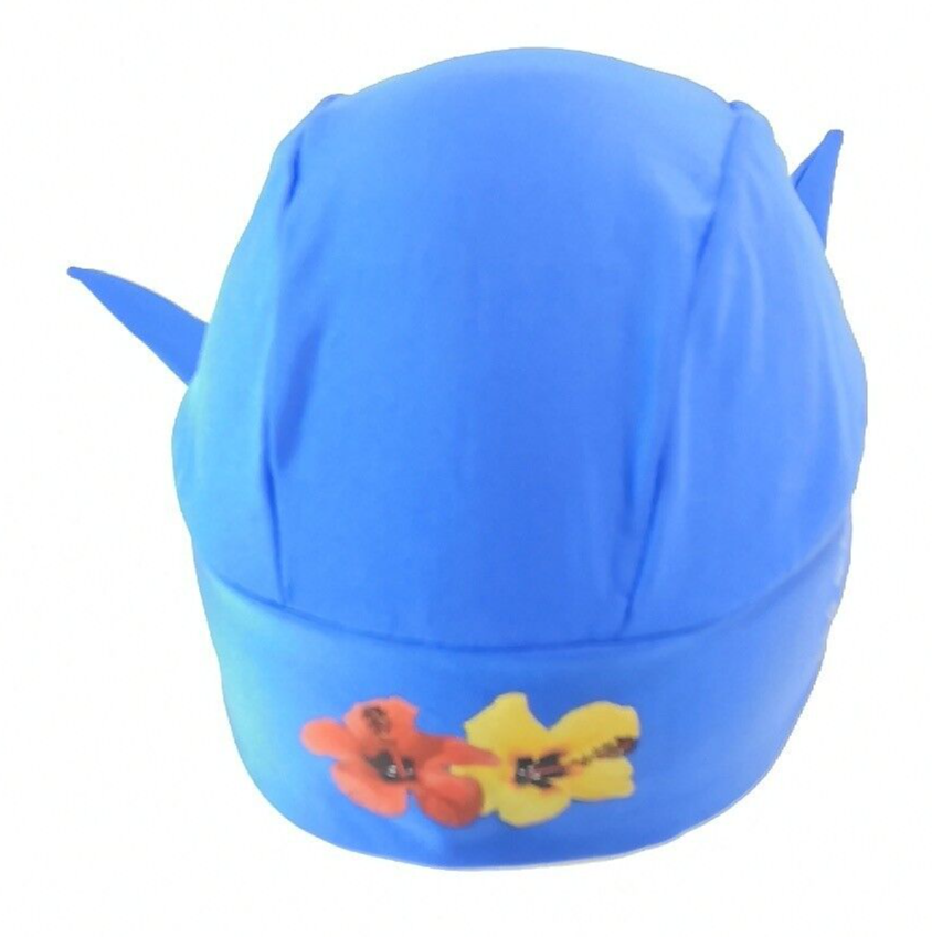 ScubaDoRag Dive Hood Hair Cover Women's Scuba Do Rag DoRag Blue Flower4