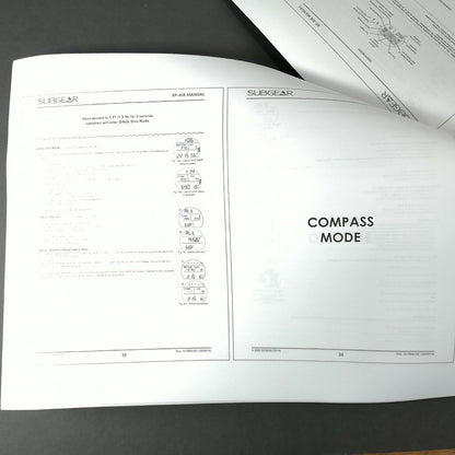 Sub gear / Scubapro XP Air 54 Page Scuba Dive Computer Printed Manual XPA, XPAir4