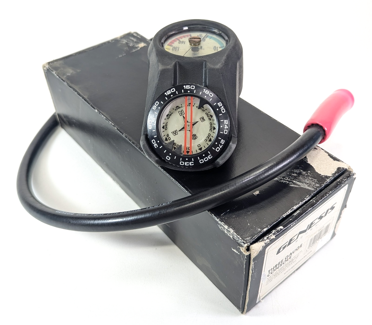 Genesis Navigator 3 Gauge Scuba Dive Complete Console Pressure, Depth, Compass3