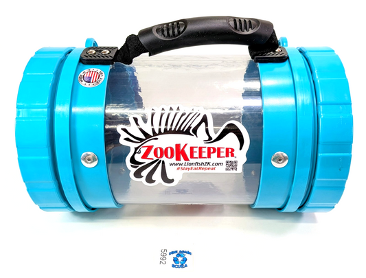 ZooKeeper 12" Lionfish & Marine Debris Containment Unit Teal Scuba Dive Locker0
