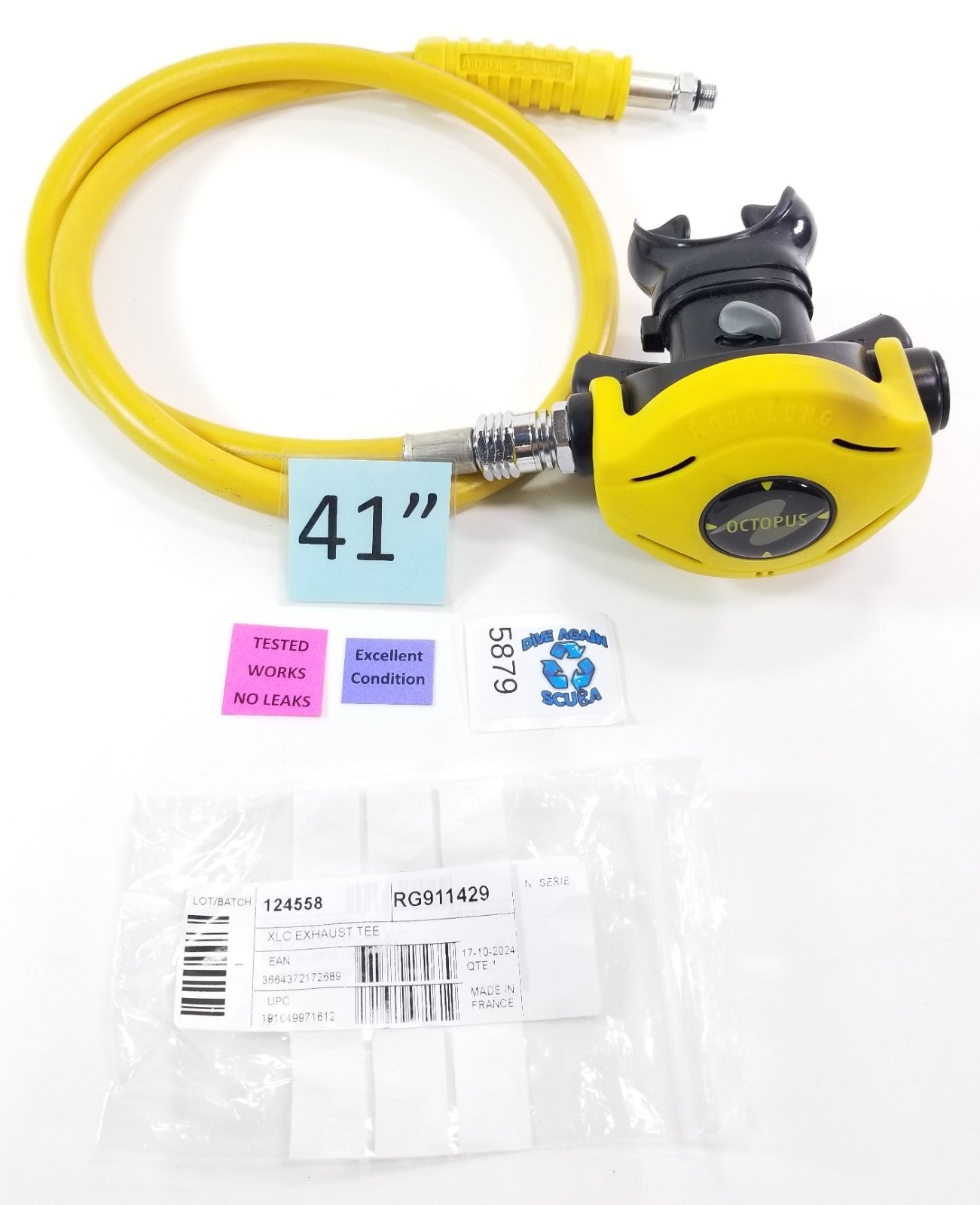 Aqua Lung Calypso Titan Octo Octopus Scuba Dive 2nd Stage Regulator Yellow #58791