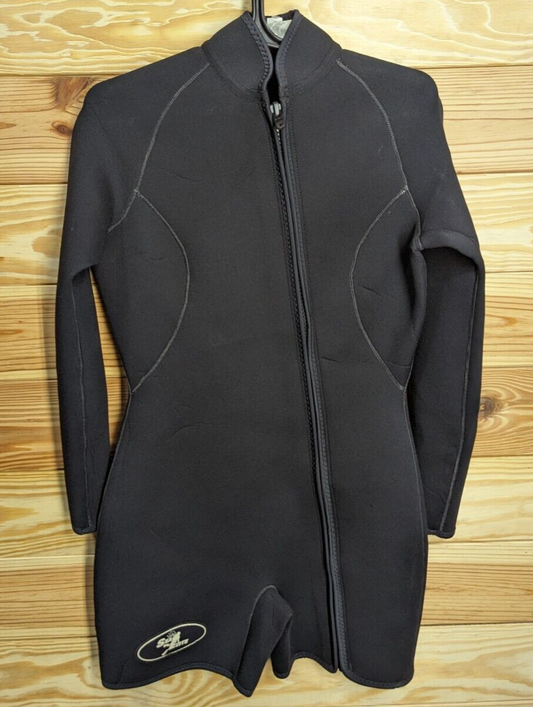 Sea Elite Women's 3mm Sport Shorty Size XL Scuba Dive Farmer Jane / John WetSuit