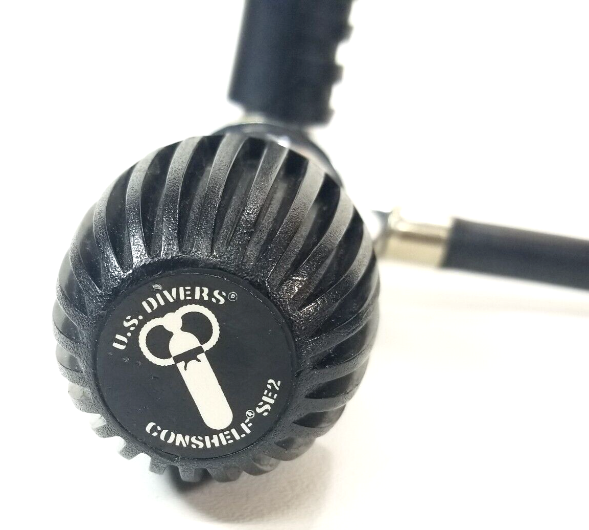 US Divers - Aqua Lung Conshelf SE2 1st & 2nd Stage Scuba Dive Regulator Set Yoke2