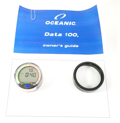 Oceanic Data 100 Puck Scuba Dive Computer with backlight + Manual          #4121