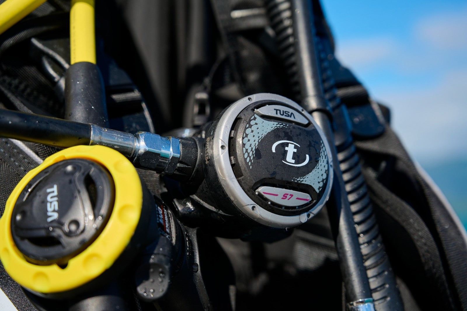 Tusa RS-1207E DIN Regulator Set Scuba Dive Piston 1st Stage R-1200, S-0007 2nd11