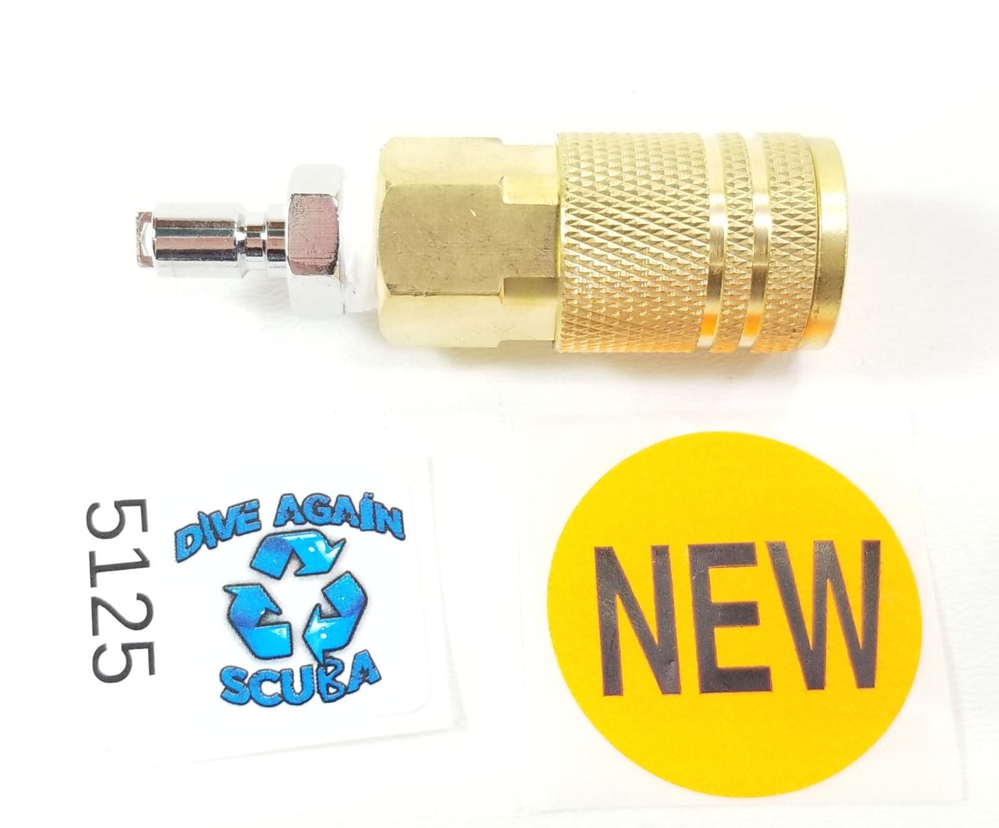 1/4" Quick Disconnect Coupler Scuba Dive Inflator Hose Adapter Air Tool Connect1