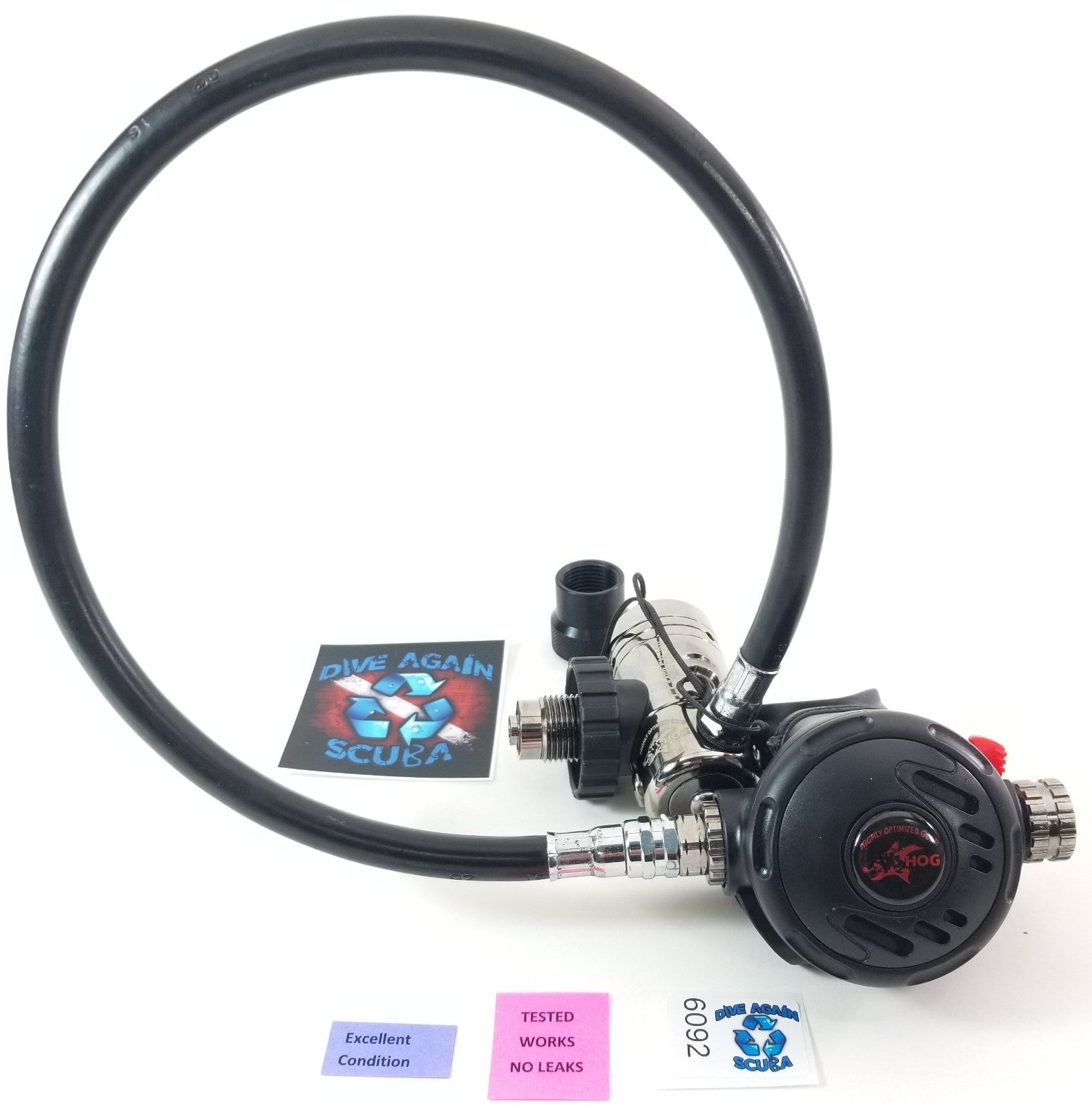 HOG D1, DIN Classic Scuba Regulator Set 1st Stage & Primary 2nd Stage Adjustable1