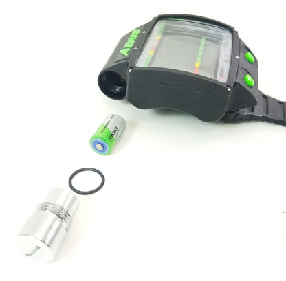 AERIS 750GT Battery Kit with O-Ring & Grease for Scuba Dive Computer 750 GT3