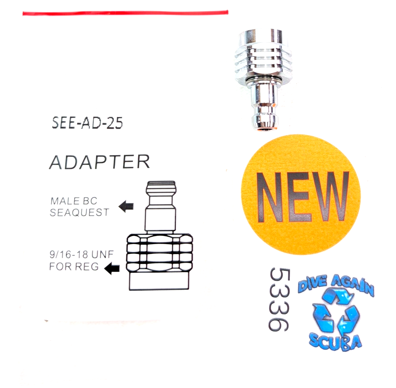 QD Quick Disconnect Hose Male Adapter for all 2nd Stage Scuba Diving Regulators1