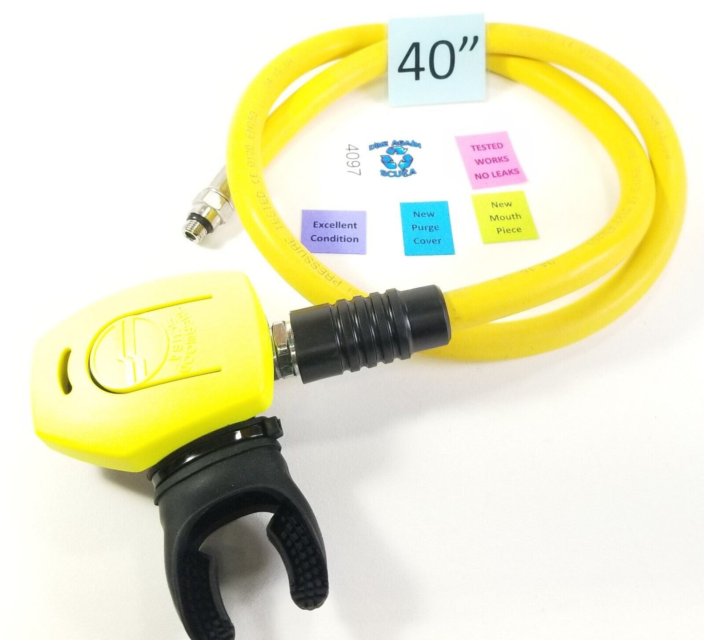 Sherwood Minimus Octo Second 2nd Stage Scuba Dive Regulator Yellow Octopus Slim