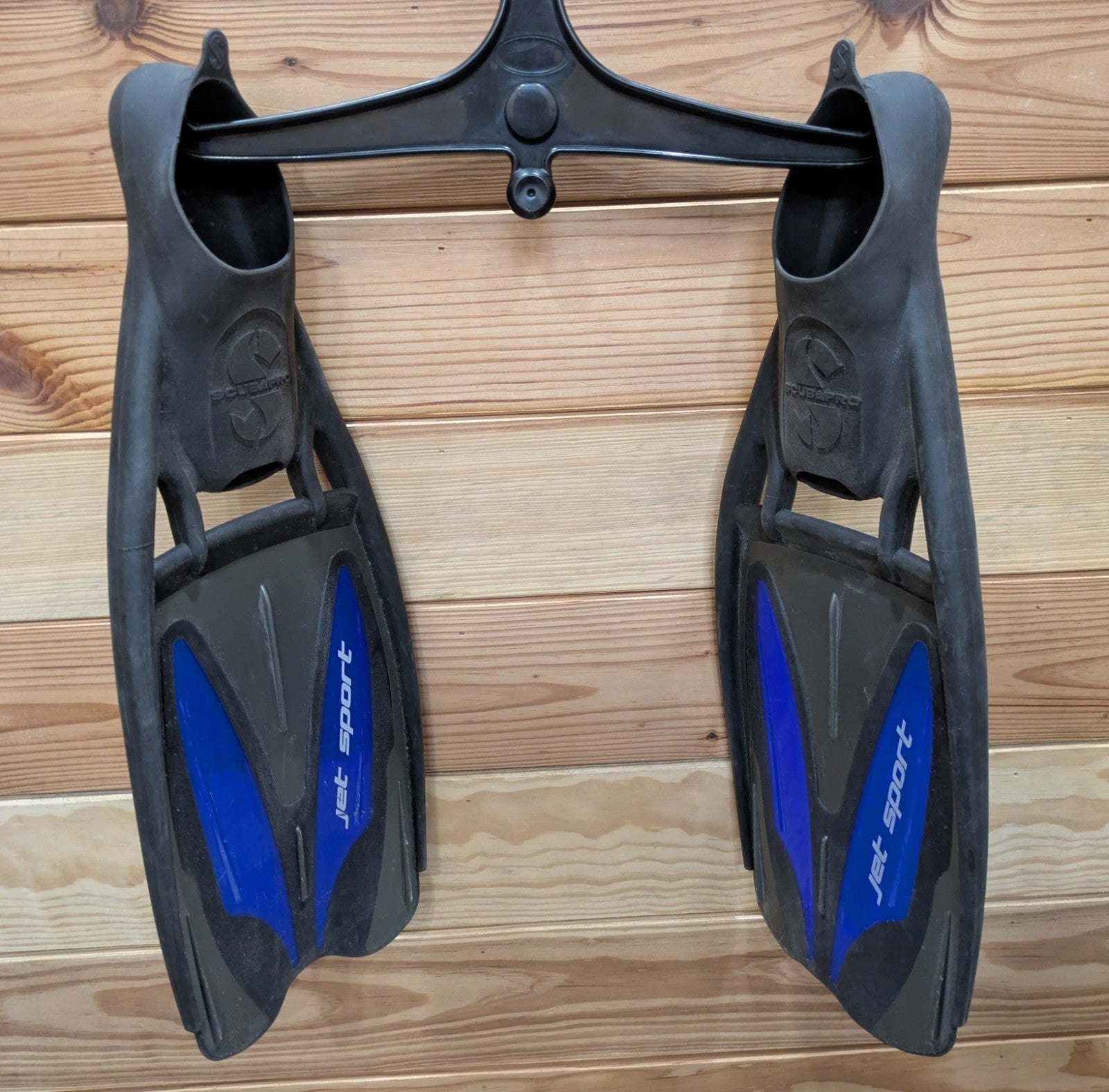 Scubapro Jet Sport Full Foot Scuba Dive Snorkel Fins Size 5-6 XS X-Small Blue2