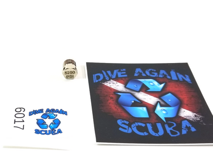 Blue Steel 3/8" Burst Disc Scuba Dive Tank Valve 5250 / 3180, 3442 psi Paintball2