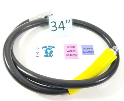 High Pressure HP Hose Scuba Dive Computer SPG 34"  Standard 7/16" Threads  #4180