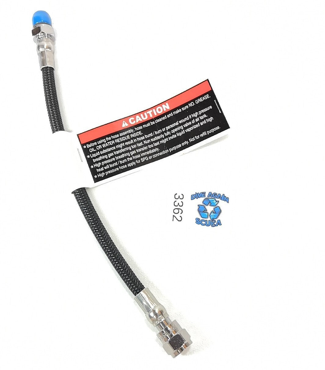 Braided Scuba Dive 9" 23cm High Pressure HP Hose SPG Gauge, Oceanic Transmitter1