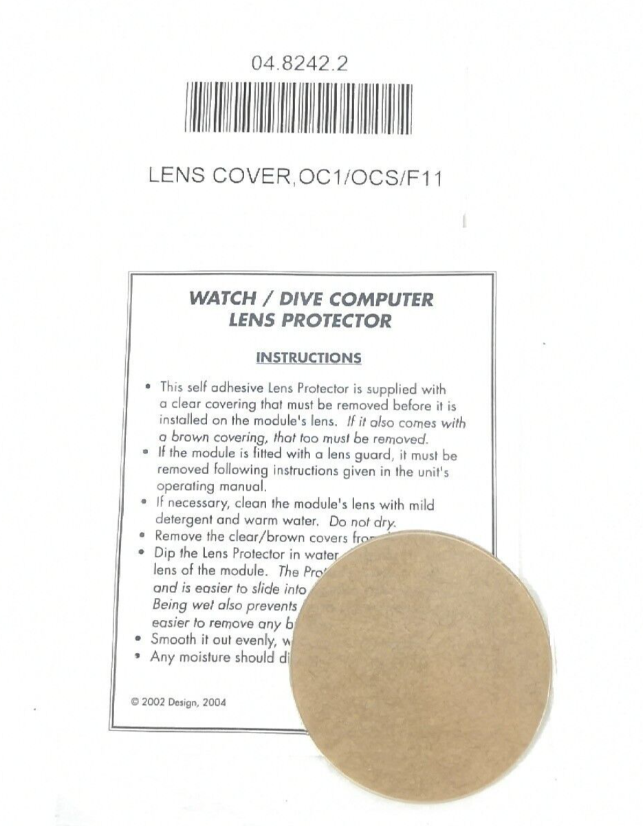 Oceanic OC1, OCS, F11 Lens Protector Cover Scuba Dive Computer Guard 04.8242.22