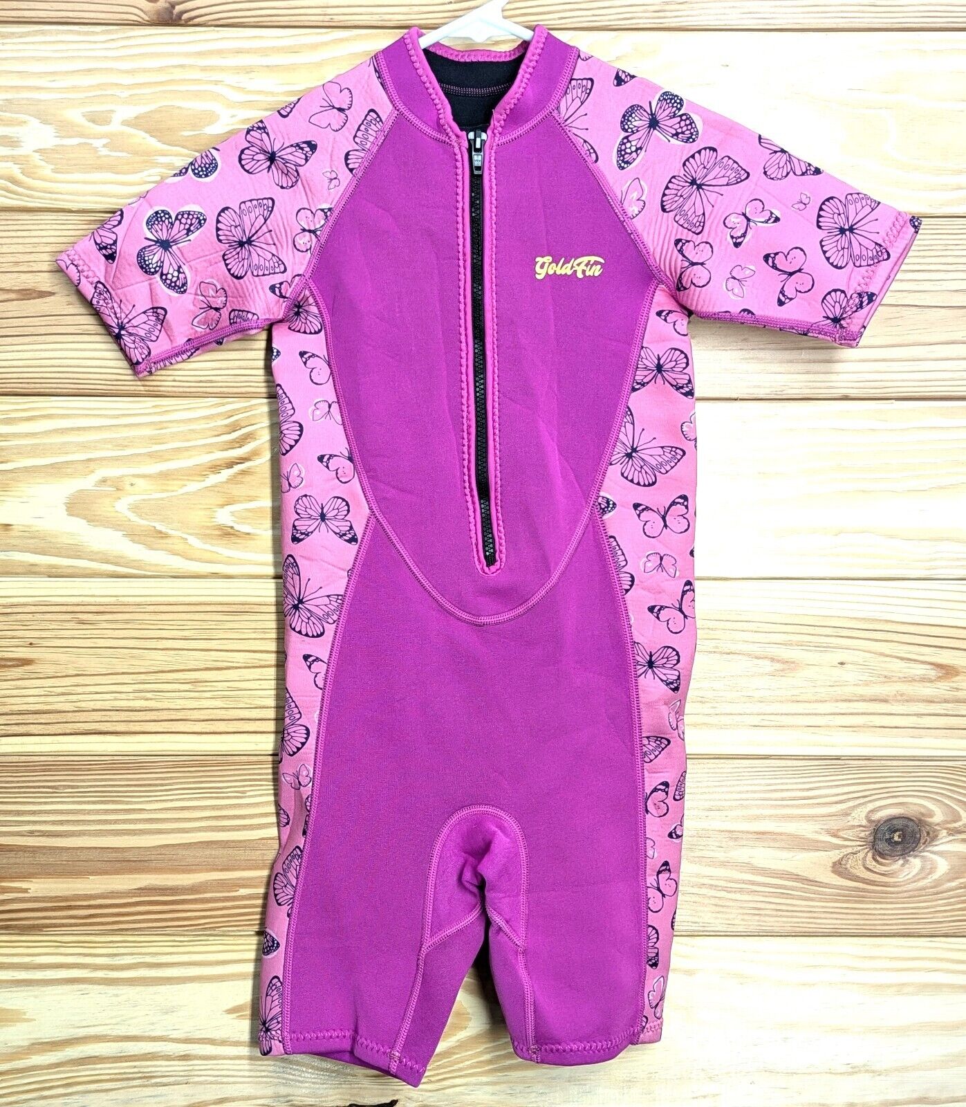 GoldFin Shorty Pink Kids Children 2mm 3mm Full Wetsuit Scuba Dive Size 10 Girls