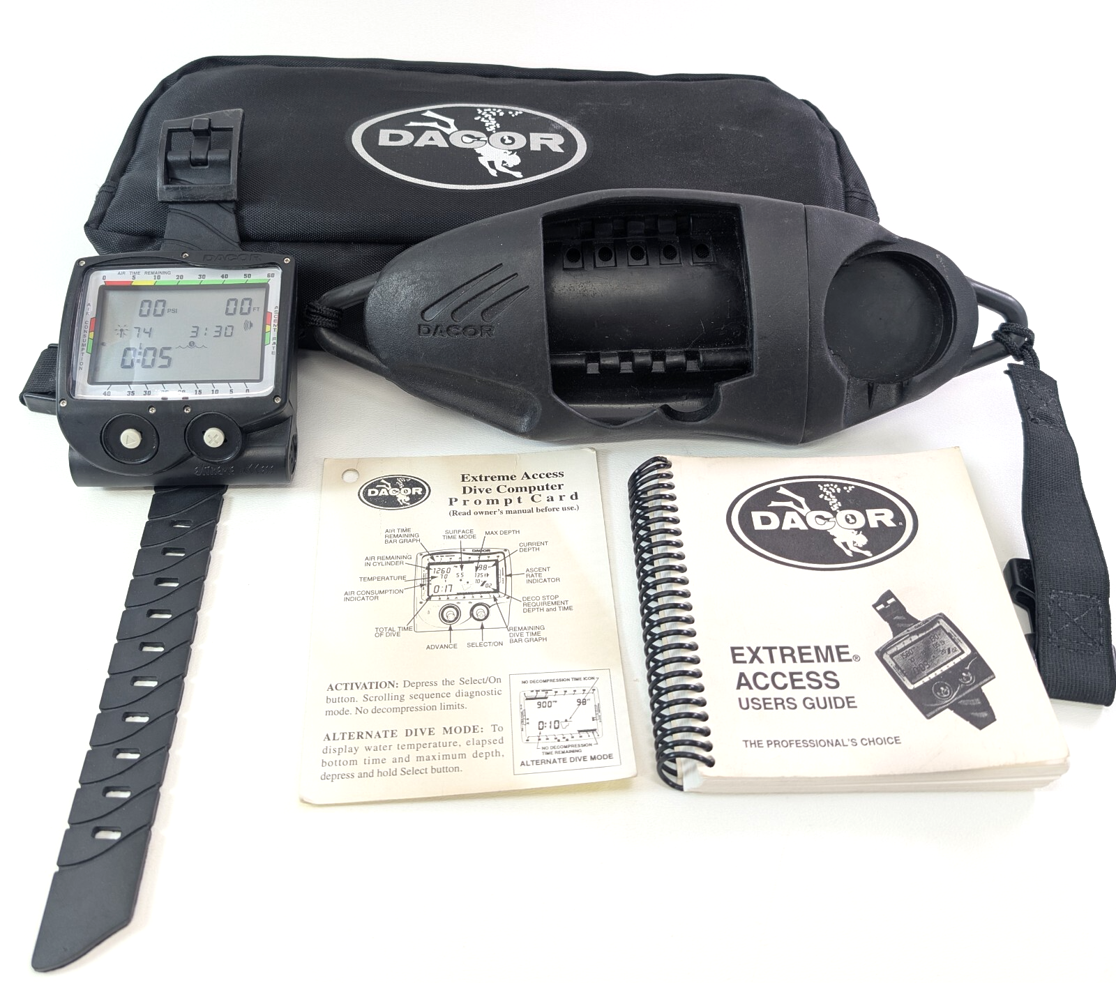 NEW Dacor Extreme Access Wireless Hoseless Scuba Dive Wrist Computer + Case2