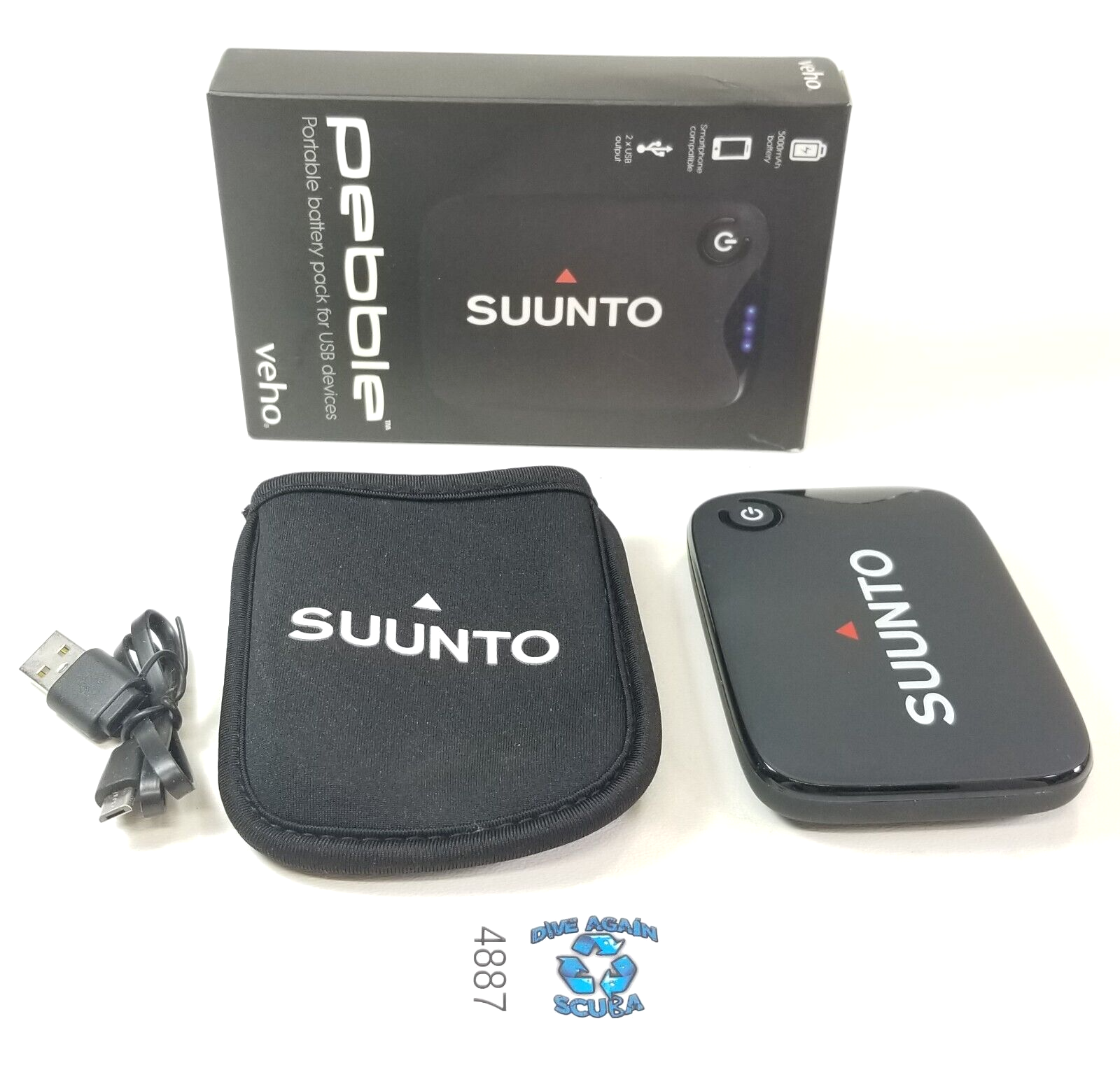 Suunto Pebble Veho 5000mAh Portable Battery Pack for USB Devices Eon Core, D50