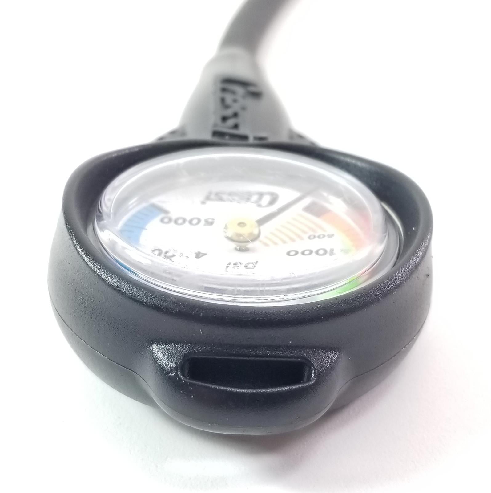 Cressi 2" Compact 5000 PSI SPG Submersible Pressure Gauge Scuba Dive + Boot 58363