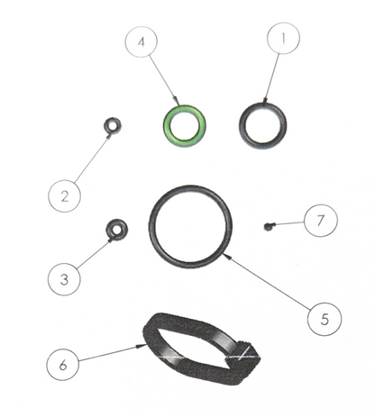Poseidon Jetstream Service Rebuild Kit 2nd Stage Scuba Dive Regulator 0009-0113