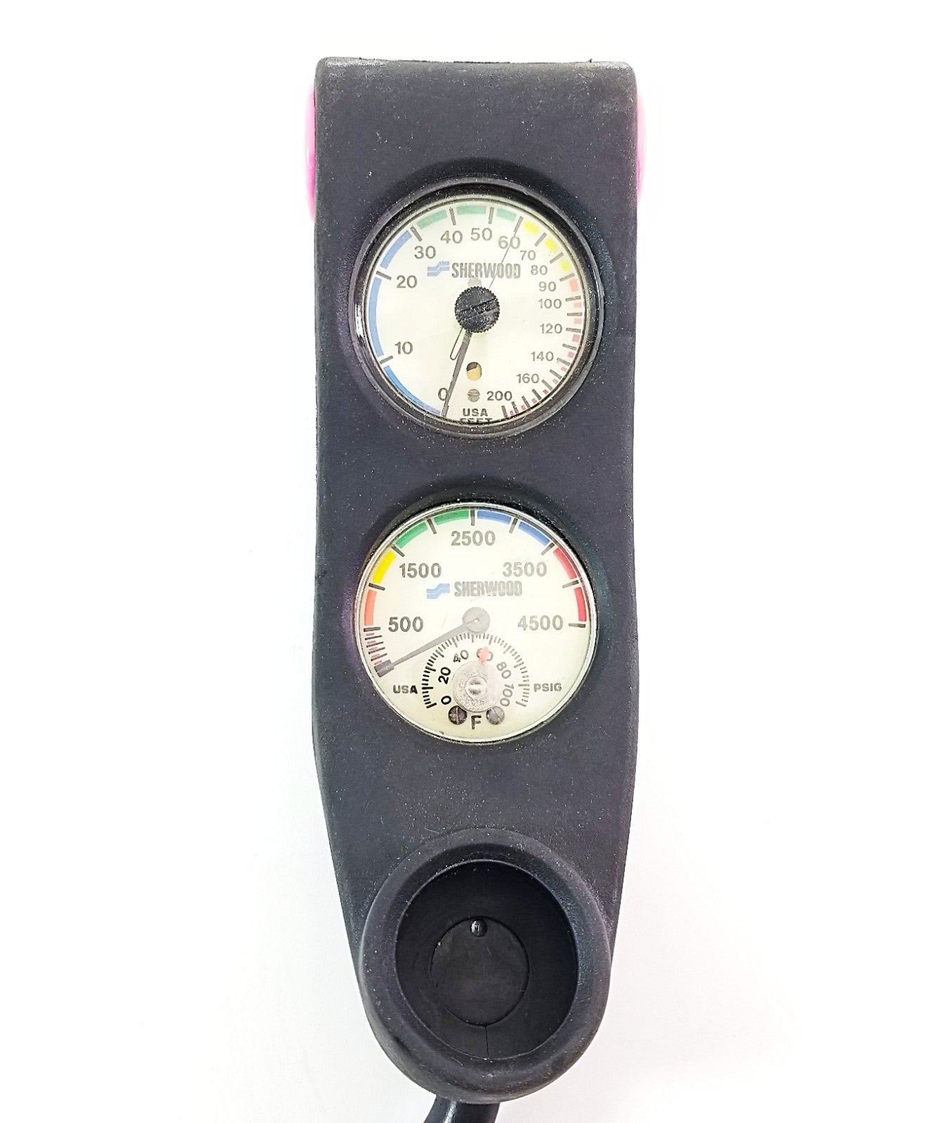 Sherwood Scuba Dive 2 Gauge Console Genesis 4500 SPG 200ft Depth           #59123