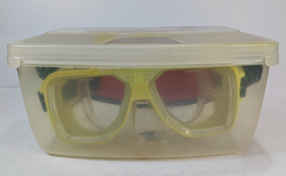 ScubaMax Mask Yellow with Adjustable Comfort Strap Scuba Snorkel, Diving Max8