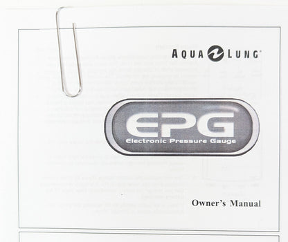Aqua Lung EPG Digital Electronic Pressure Gauge Scuba Dive Printed Manual2