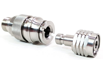 QD Quick Disconnect 2nd Stage Regulator Hose 2 Piece Adapter Set Stainless Steel0