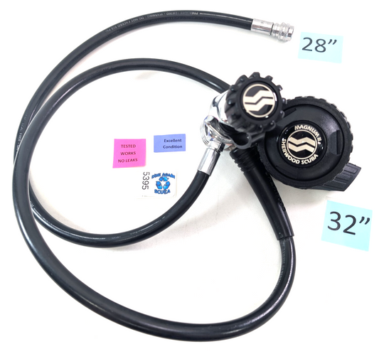 Sherwood Magnum II, 2 Scuba Dive Regulator Set Yoke, 1st, 2nd Stage & Inflator0