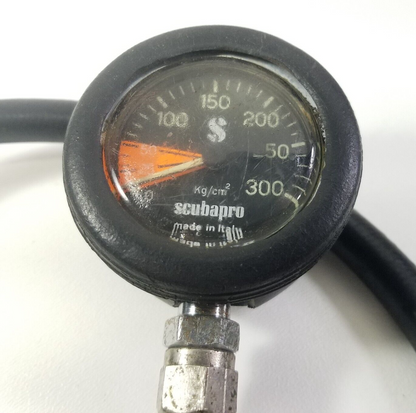 Scubapro 300 KG / CM2 Bar Metric SPG Submersible Pressure Gauge Scuba Dive