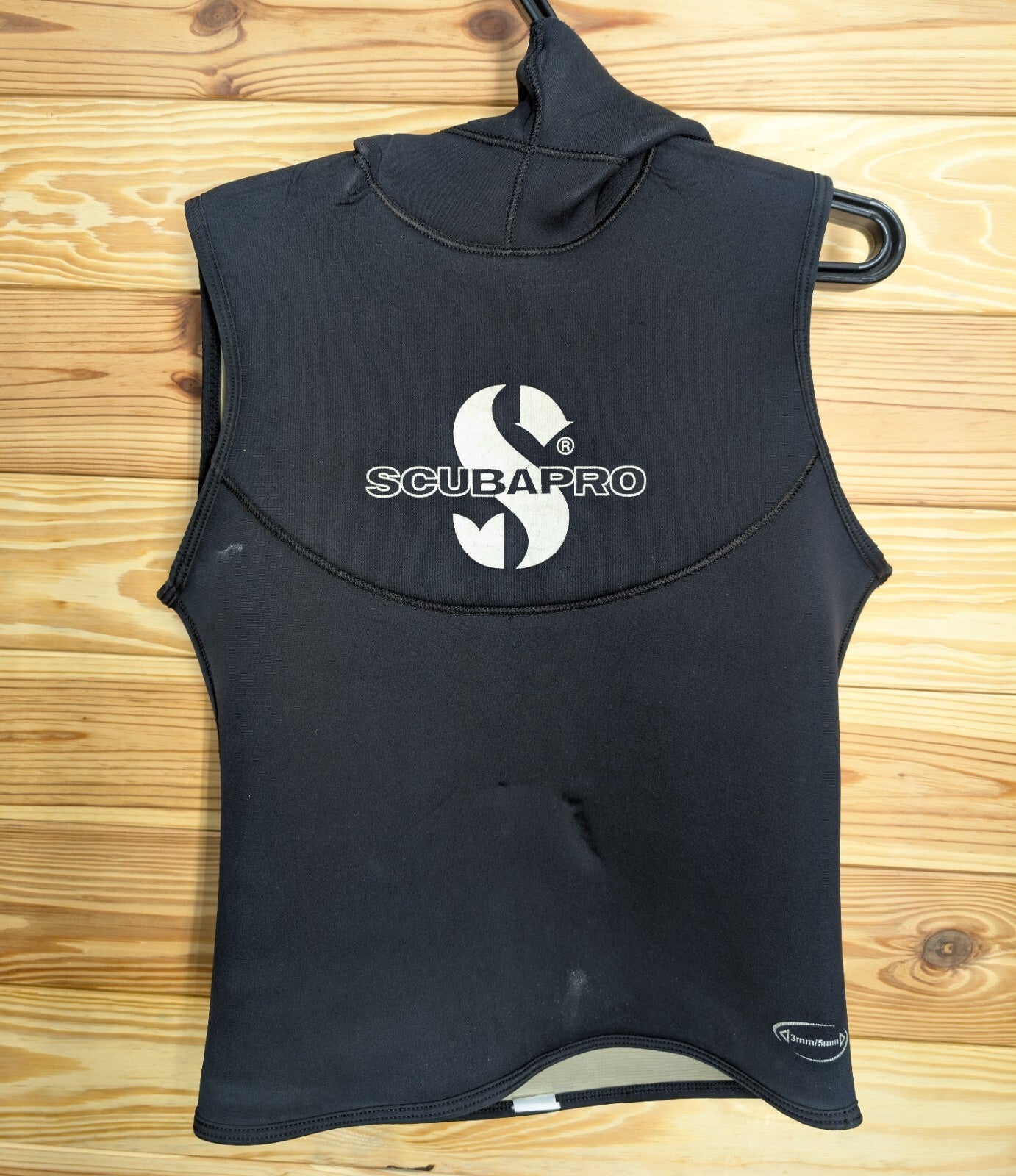 ScubaPro Men's Hybrid Hooded Vest 5mm - 3mm Black Size XL - X Large Wetsuit Hood2