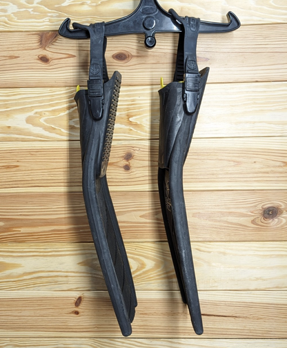 Genesis Blitz Open Heel Adjustable Scuba Dive Snorkel Split Fins Flippers Small10