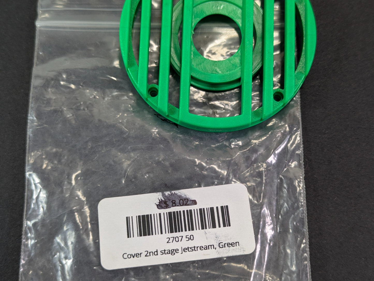 Poseidon Jetstream Green Front Cover 2nd Stage Regulator Scuba Dive 2707-506