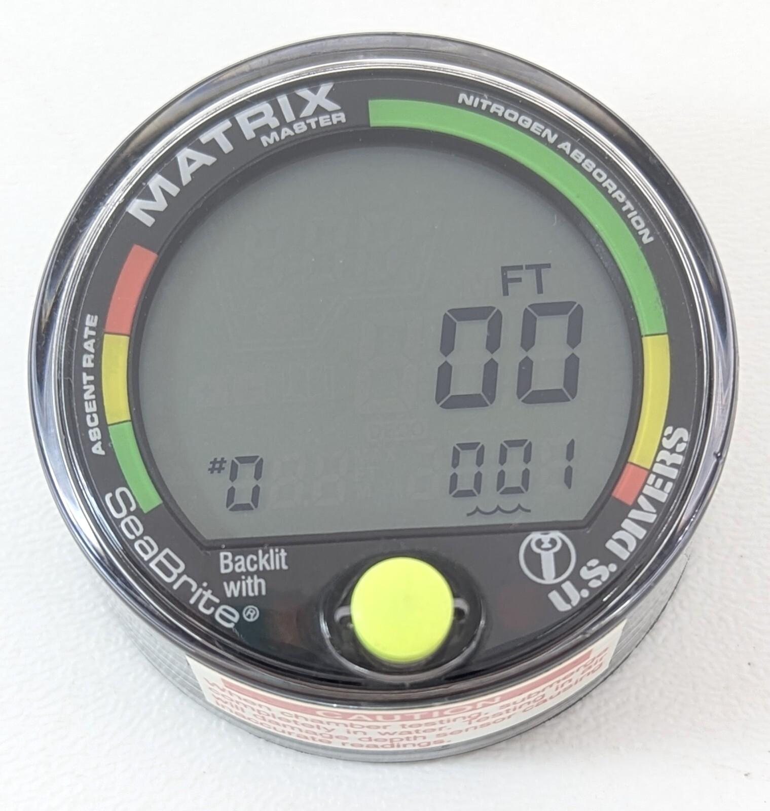 US Divers / Aqua Lung Matrix Master, Backlight, Scuba Dive Diving Computer Puck2