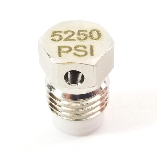 Blue Steel 3/8" Burst Disc Scuba Dive Tank Valve 5250 / 3180, 3442 psi Paintball0