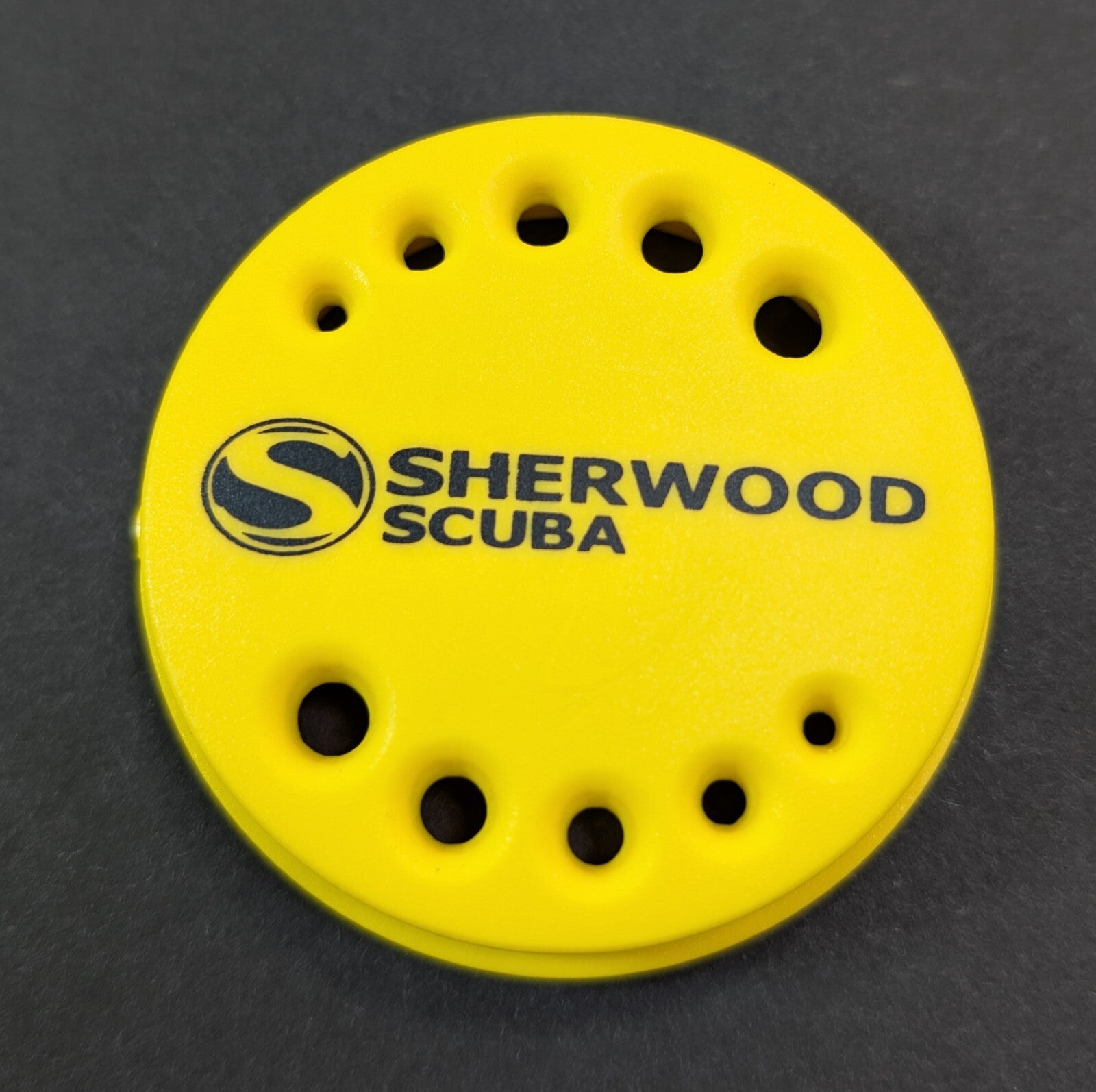 Genuine, OEM Sherwood Dual Octo Diaphragm Purge Front Cover Scuba Dive Yellow2