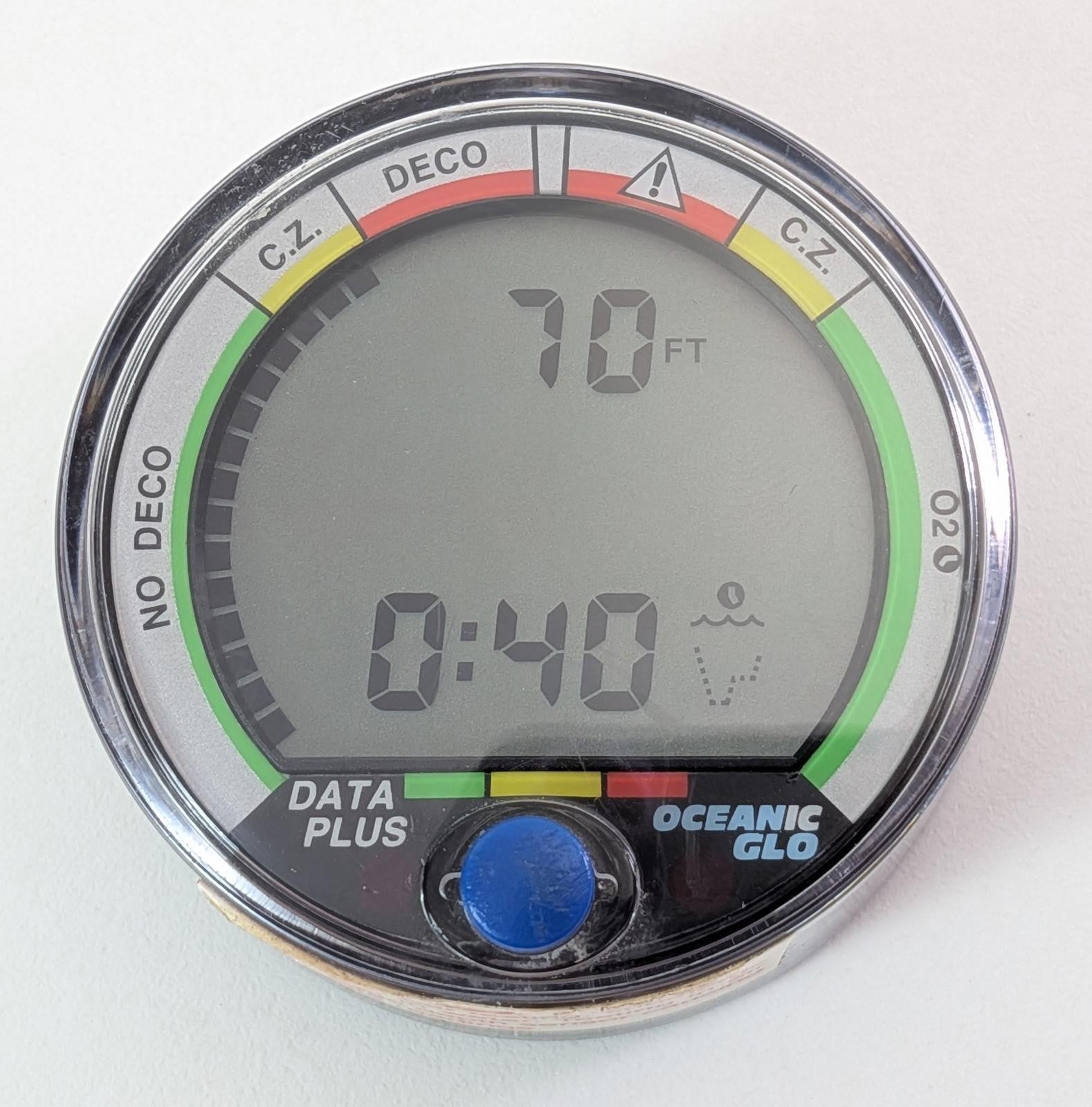 Oceanic Data Plus Air & Nitrox Puck Scuba Dive Computer + Manual EXCELLENT #59311