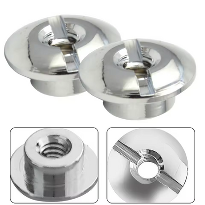 2x Scuba Dive Tank Valve Handwheel Nut Stainless Steel 3/16" - 24 Threads K J0