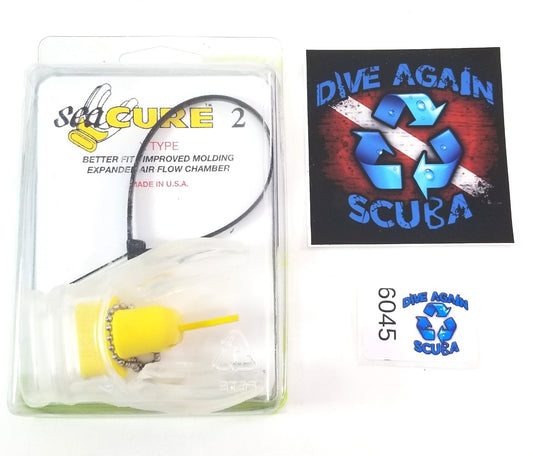 Scuba Diving SeaCURE X Type Moldable Mouthpiece Clear 2 NEW Mouth Piece0