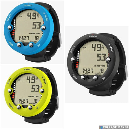 Suunto Zoop Novo Wrist Scuba Dive Computer Air & Nitrox Black, Lime, Blue