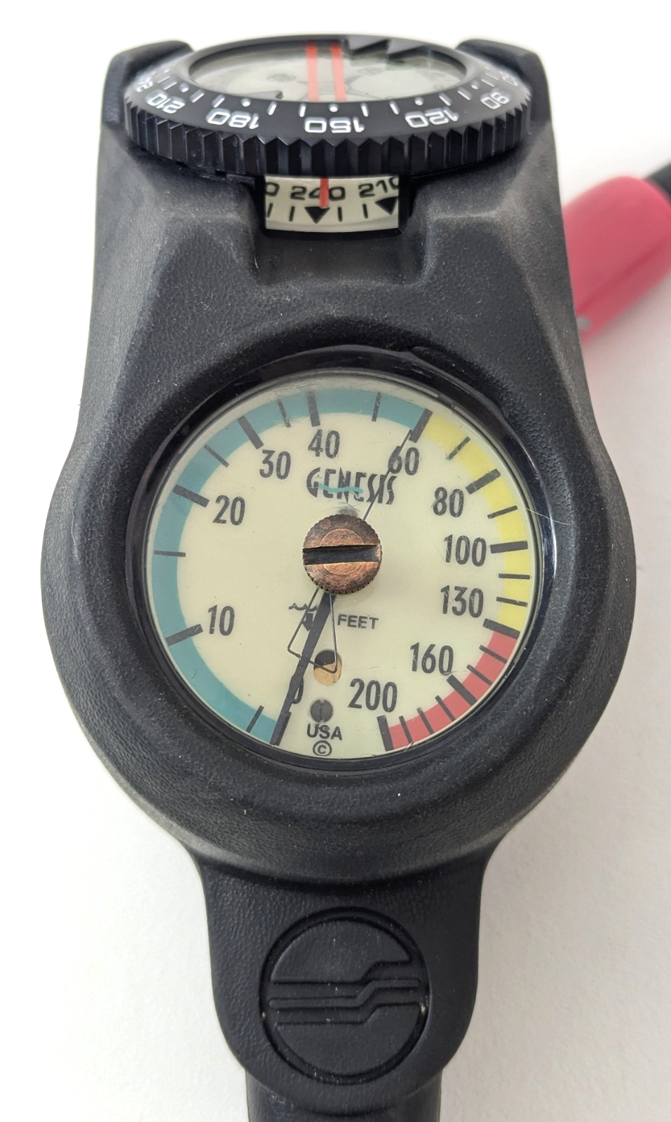 Genesis Navigator 3 Gauge Scuba Dive Complete Console Pressure, Depth, Compass6