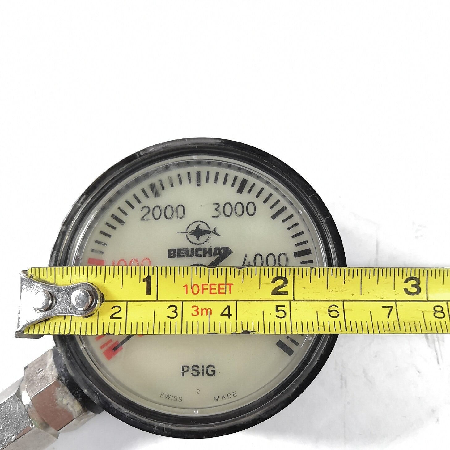Beuchat 5000 PSI SPG Submersible Pressure Gauge 5,000 Scuba (Oceanic)      #13899