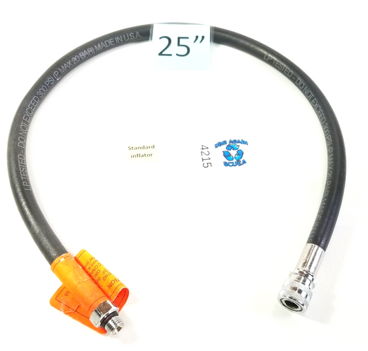 25" Standard BCD BC Inflator Hose 3/8" Threads Scuba Dive Diving Low Pressure